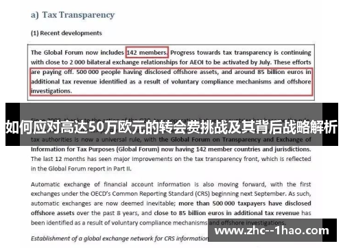 如何应对高达50万欧元的转会费挑战及其背后战略解析